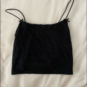 Super cute thin strapped black tank top from Pacsun!